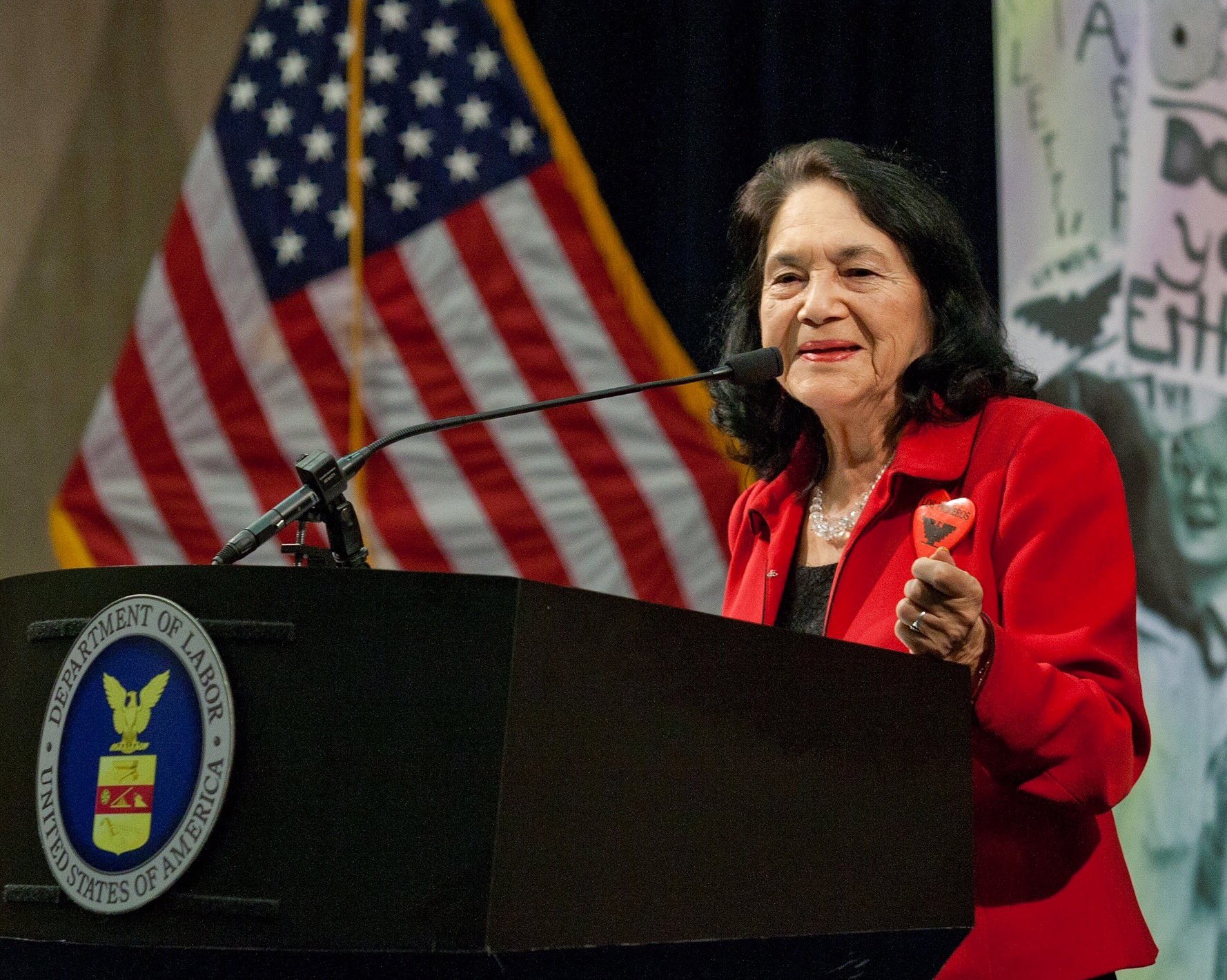 Happy 87th Birthday to Dolores Huerta, a labor leader, activist and our honorary sister!   