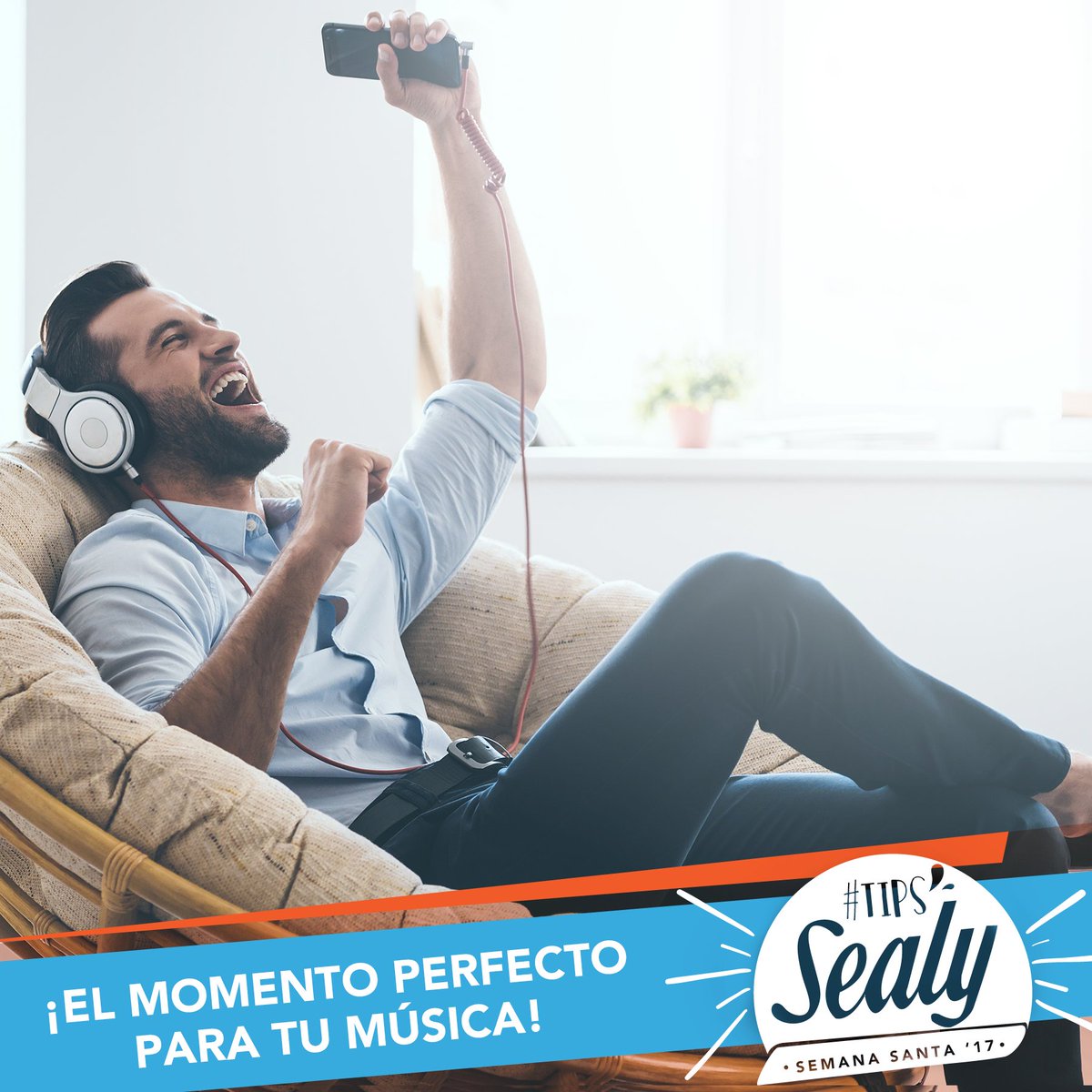 Arma un PlayList con tu música favorita, relájate y disfruta del mejor humor. 
#SealyRD  #TipSealySS