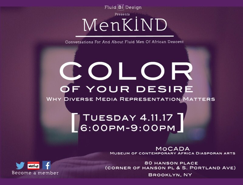 fluidbidesign's tweet image. TOMORROW 6-9PM @MoCADA #bisexual #fluid #gay #menkind #blackmen #interracial
