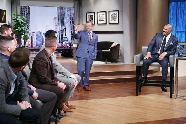 LoganFXM's tweet photo. If you can't tell, #TrySomeStew gained a few fans on our first trip to the Steve Harvey Show. Stew and the Gang Ep. 1, 2pm Tuesday on NBC. https://t.co/WNFmYbfsoC
