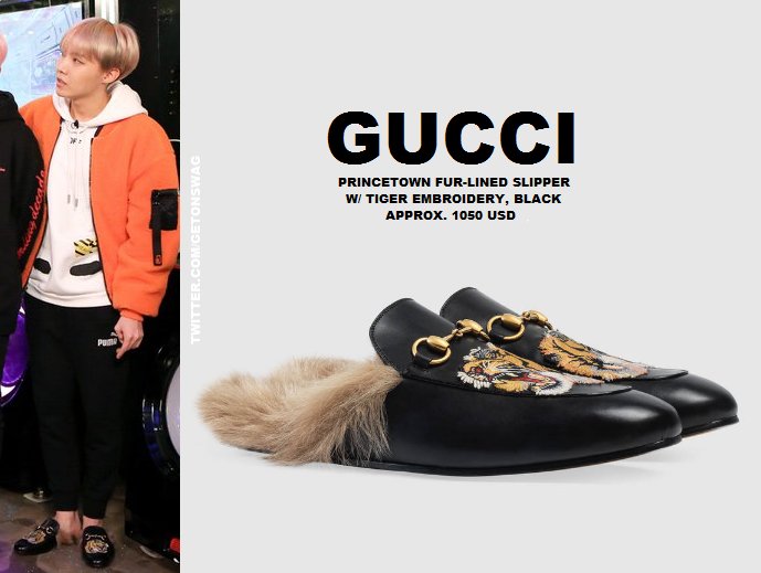 gucci princetown tiger