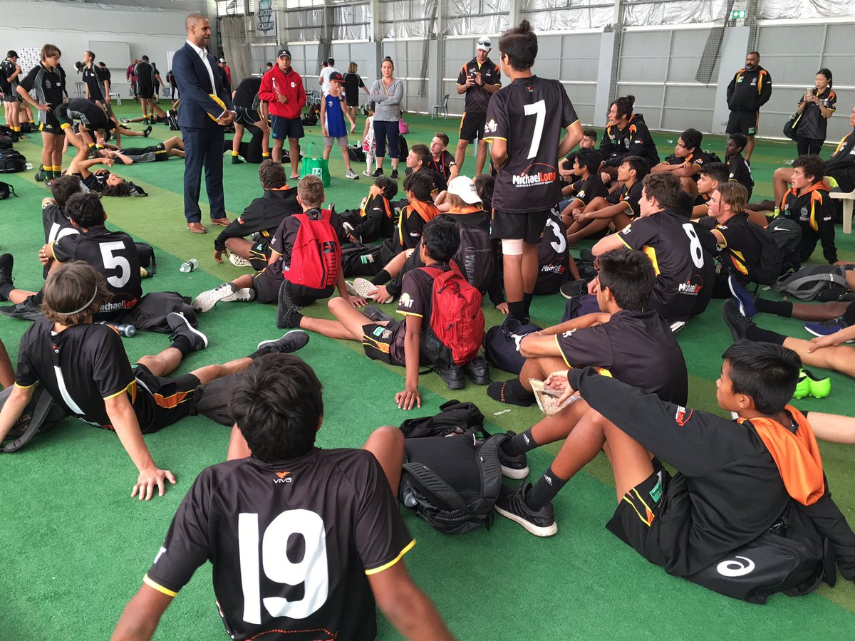 AFLNT's tweet photo. Snaps from Day 3 of #DiversityChamps17. NT Kickstart boys lost to WA but beat SA, while All Nations went down in both games but fought hard! https://t.co/GTAJjXmpwu