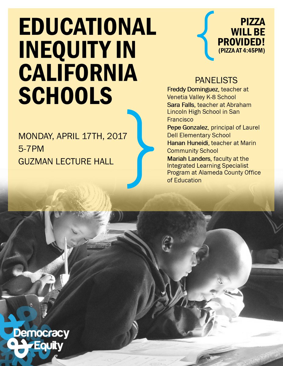 Writ1002's tweet photo. Education Inequity in California Schools, April 17 #writ1002 https://t.co/SyOIjzxpQm