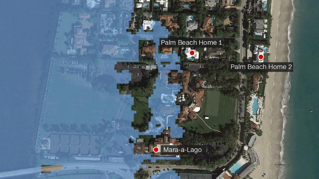 CNN's tweet photo. Rising sea levels will likely submerge some of Trump's Florida properties by the end of the century, NOAA data show https://t.co/Y7LbO6YPdR https://t.co/z9bjubIwbY