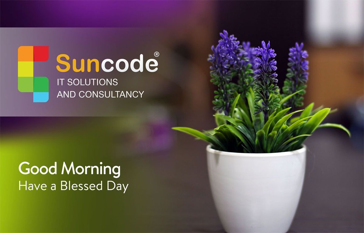 suncodeits's tweet photo. Good morning and have a blessed day to all.
#SuncodeITS @suncodeits https://t.co/HXOlPoHfRm