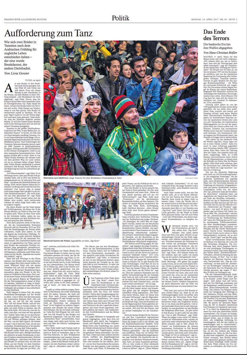 StudioHansLucas's tweet photo. [PUBLI] En Une de @faz "Rhyme is no crime", projet au long cours par @EmericFohlen https://t.co/2VvBJJfqKj