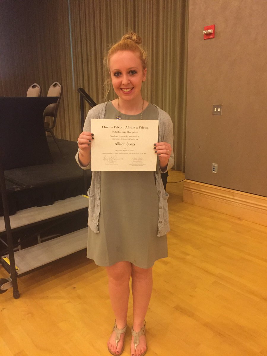 Congrats to Allison Staats and Collin Newton for winning the Once A Falcon Always A Falcon scholarship!!