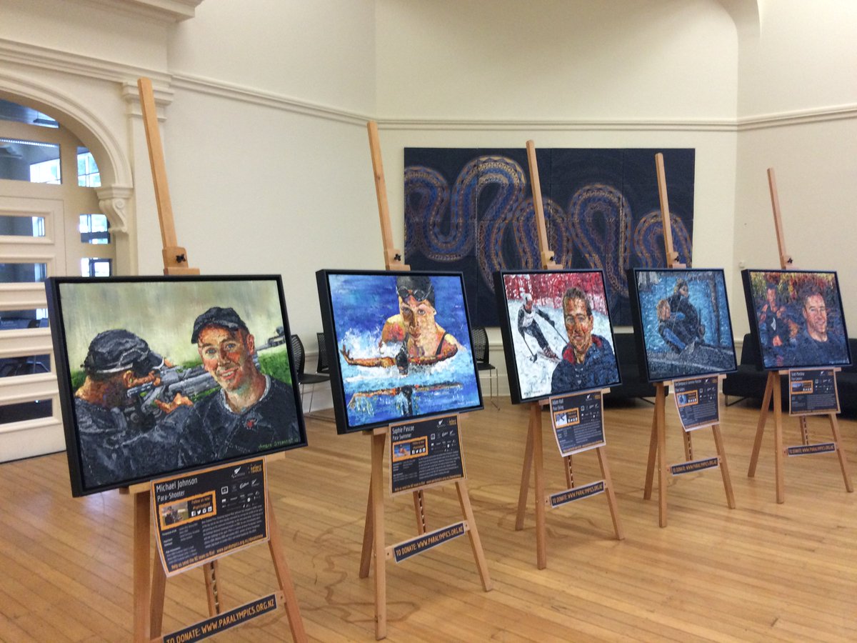 AUCTION: Bid on #SpiritofGold Portrait Collection now bit.ly/2nWU62u! Closes 8pm Mon 17 Apr. 12 portraits of #NZ’s #Paralympians.