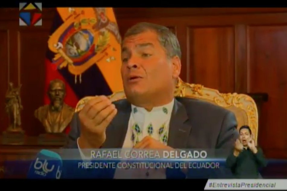 35MOVER's tweet photo. Con la victoria en #Ecuador de la Revolución Ciudadana cambió el ciclo político en #AméricaLatina: @MashiRafael #EntrevistaPresidencial https://t.co/jPLku7lXfS