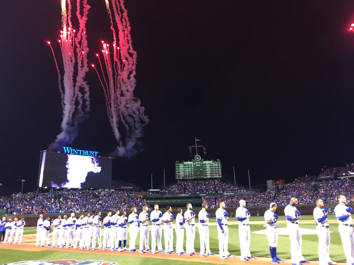 Cubs's tweet photo. Your defending World Series champs. https://t.co/hJLAqlG32S