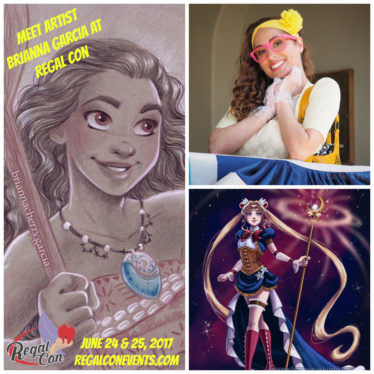 Regal_Con's tweet photo. We are excited to announce Brianna Garcia as one of our Featured Artists at RC! She will have prints, sketchbooks, &amp; original art for sale! https://t.co/1eoyx85CvF