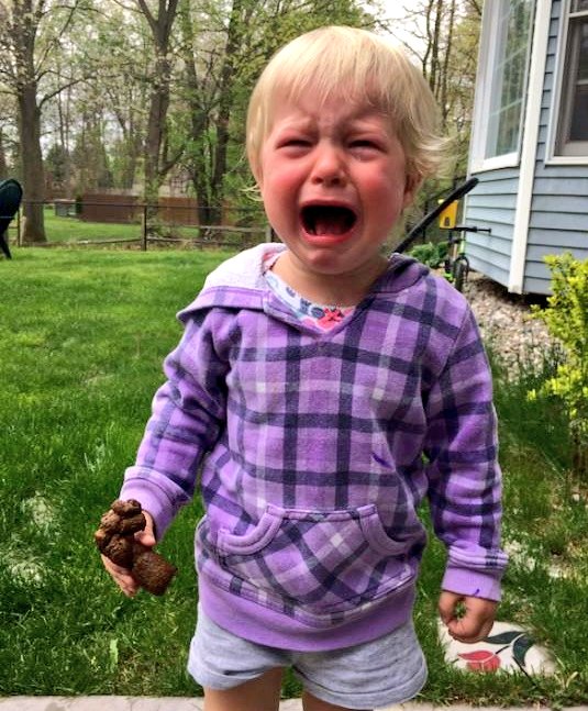 When you find some chocolate that doesn't taste so good during your Easter egg hunt.