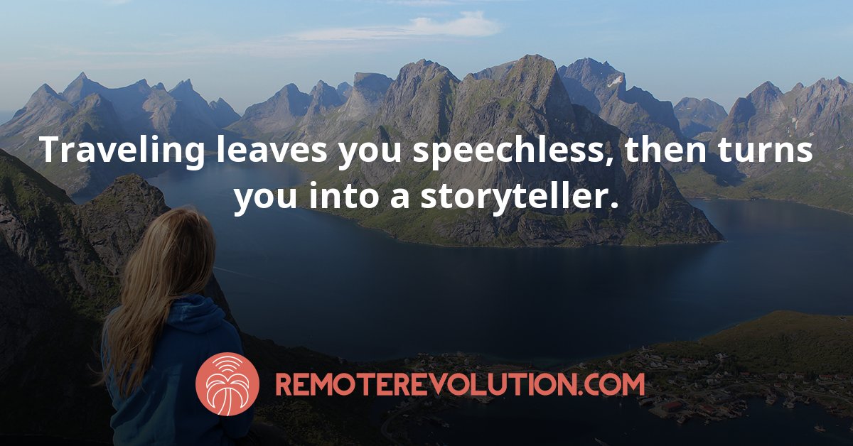 RemoteRevolt's tweet image. There's nothing like #travel and #remotework so give it a try. Oh, the stories you'll tell! #remote #remotelife #traveltech #digitalnomad