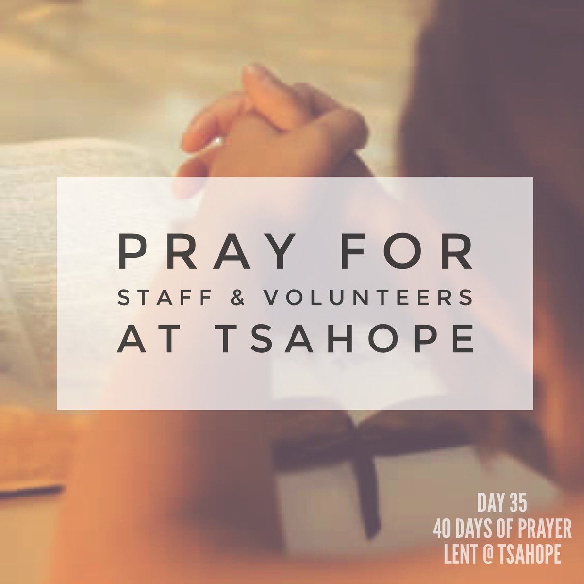 TSAHope's tweet photo. Today's #TSAHope40Days of Prayer focus is for our dedicated staff & volunteers who serve our great communities of Ajax, Pickering & Uxbridge https://t.co/EnLVlERNW8