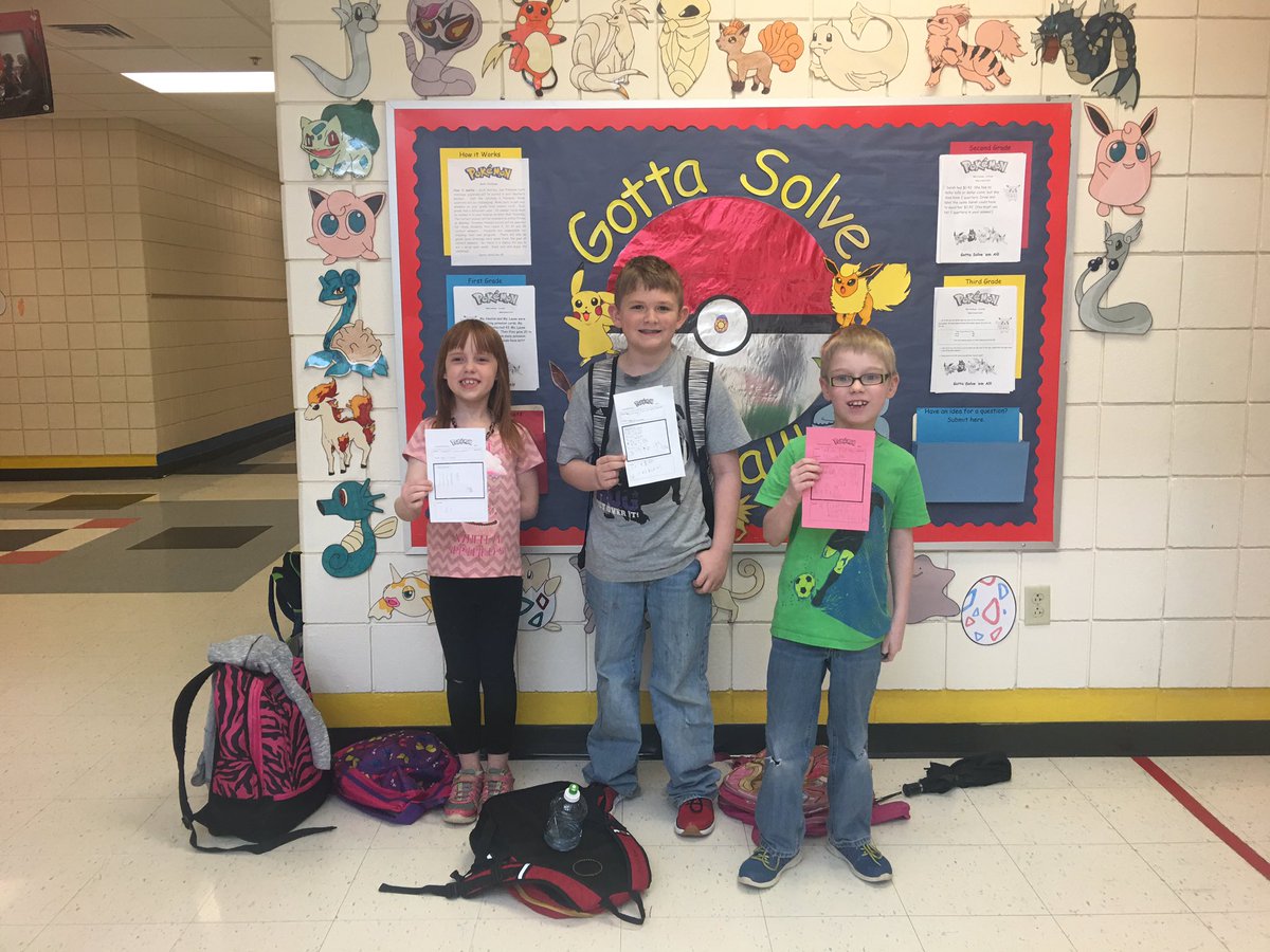 RobRogers81's tweet photo. Another happy bunch of #pokemonmath challenge winners! Gotta Solve em All! https://t.co/TLlRFo9jyY
