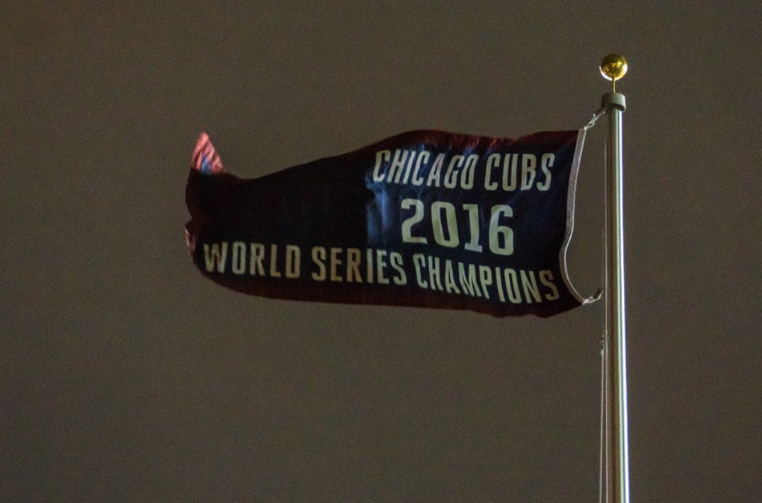darrenrovell's tweet photo. Awesome shots from the Cubs banner raising tonight from the lens of Chicago photographer @JoshuaMellin https://t.co/eE6dr1AxoQ