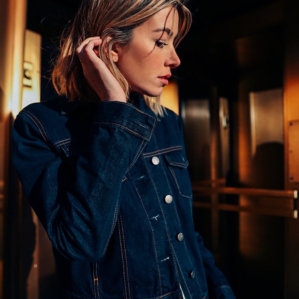Dark Denim Tones | Take a cue from @carmengracehamilton and elevate your smart casual look with our Pure Jacket Pure | #NobodyDenim