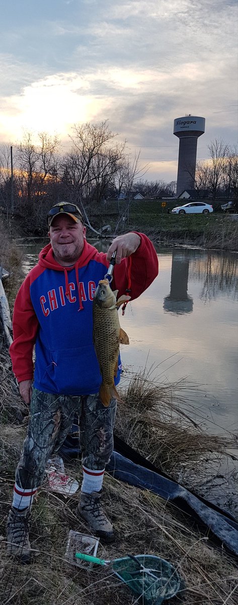 Tacot1969Jeff's tweet image. Well first one of the season. Not what I was looking for but they all count. #fishing #carp #niagara #ontario #lettheseasonbegin 🐳🐠🐡