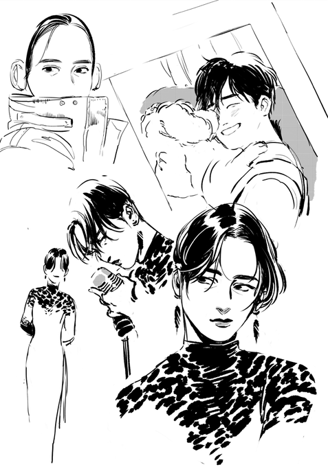 I think it's a habit for me to draw a yuuri on each sketch page 