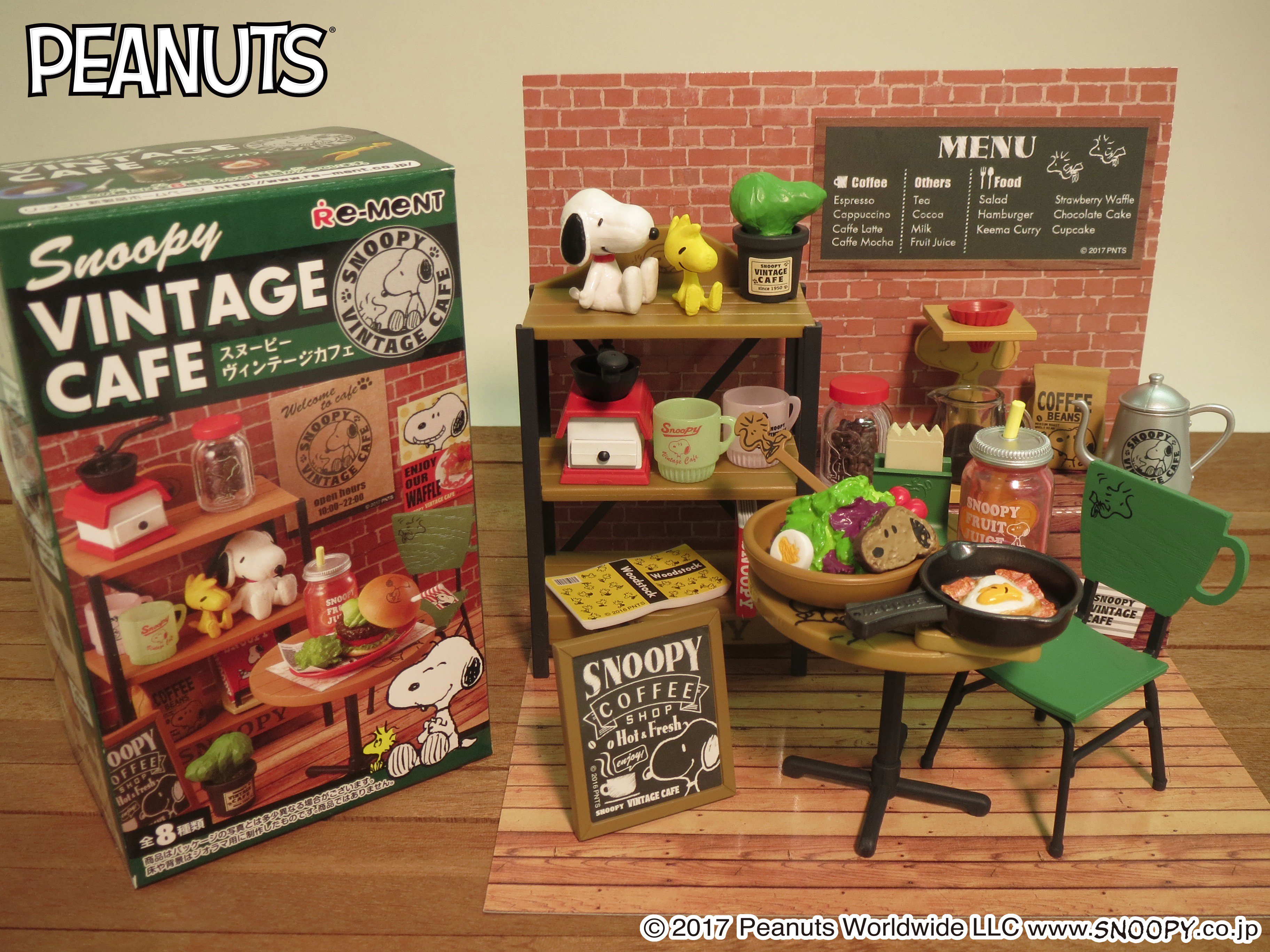 株式会社リーメント公式 Pa Twitter 5月1日発売予定 スヌーピー ヴィンテージカフェ ブルックリンスタイルのカフェをイメージした スヌーピーのぷちサンプル 内箱特典のジオラマを使えばこんなにオシャレなカフェの店内を作れちゃいます ぜひ並べてみてくださいね