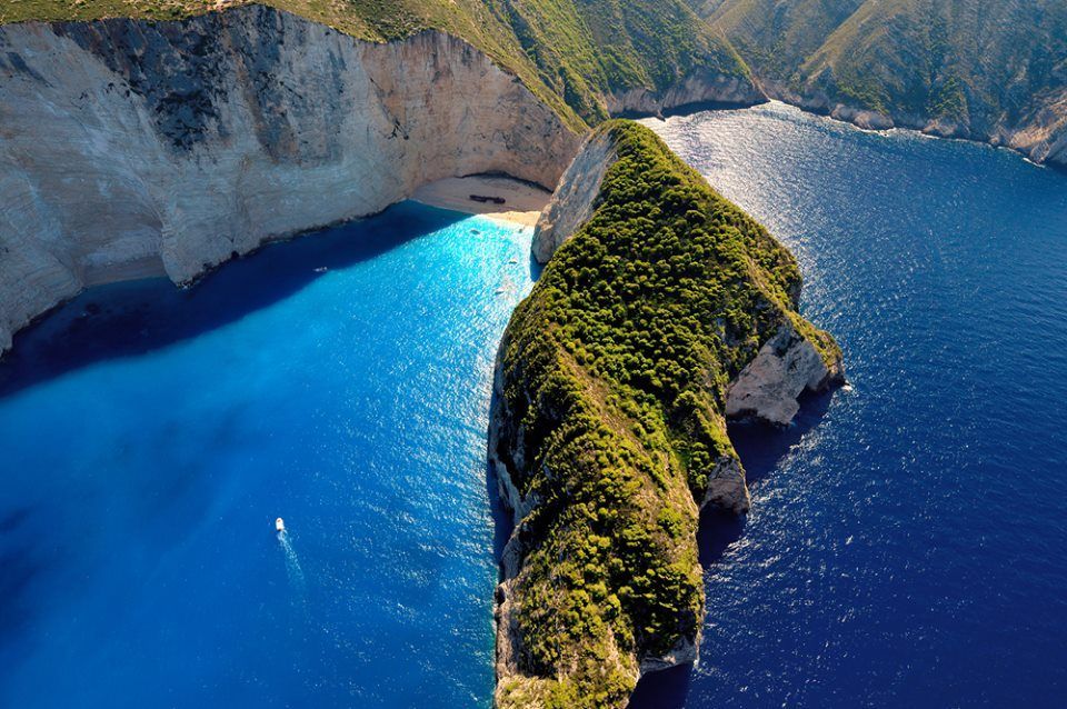Navagio beach, Zakynthos, Greece.