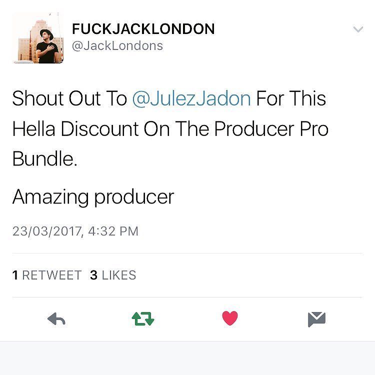 JulezJadon's tweet photo. S/O everybody copping that "Producer Pro Bundle"! @svrnbeats x @julezjadon 
Link in bio
-
#waves #vibes #instamusi… https://t.co/G6XassOTfR https://t.co/Kiqy3yG1CU
