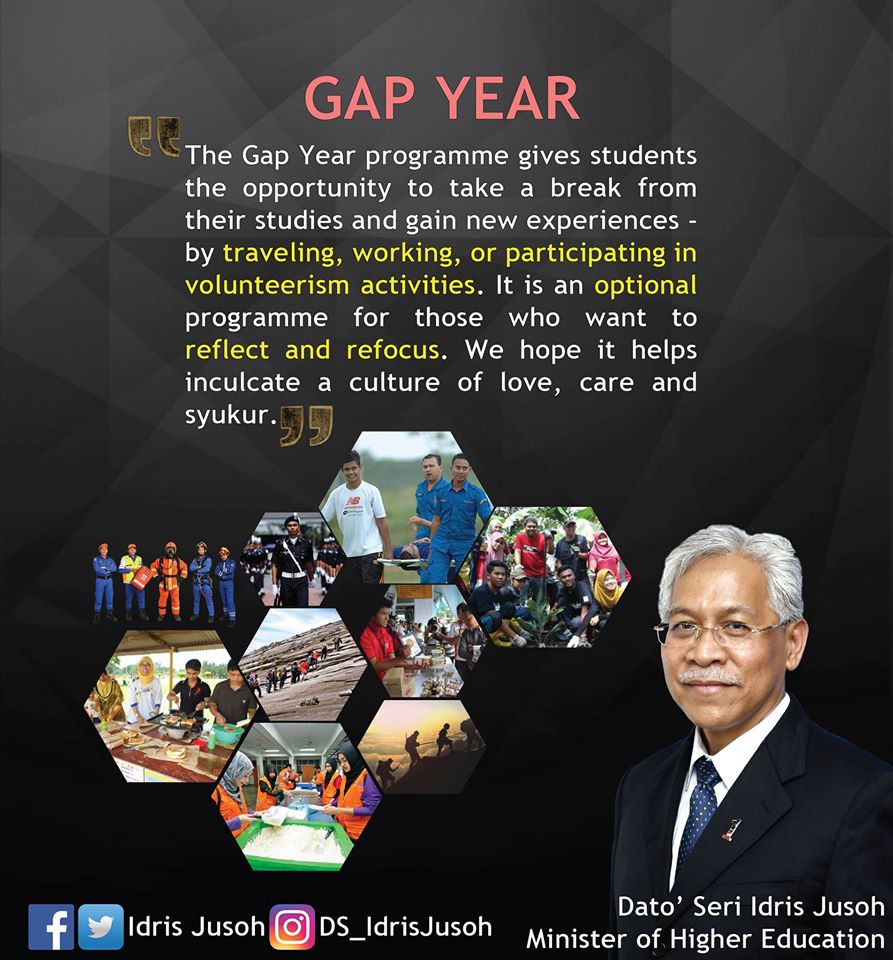 umpsamalaysia's tweet photo. #BPASHARING
GAP YEAR. https://t.co/CopTgixVFz