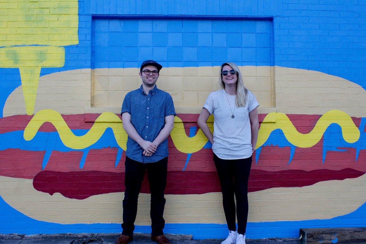 We found a hotdog and took some pictures in front of it today.