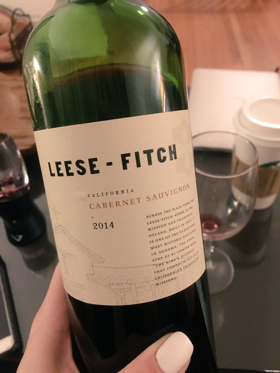 Trying some Californian Cab Sauv tonight in LA 🍷 #leesefitch