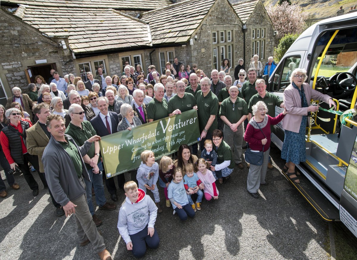 The Upper Wharfedale Ventuer is one year old today. 12,039 passsngers carried in our first year. Thanks to all our passengers and volunteers