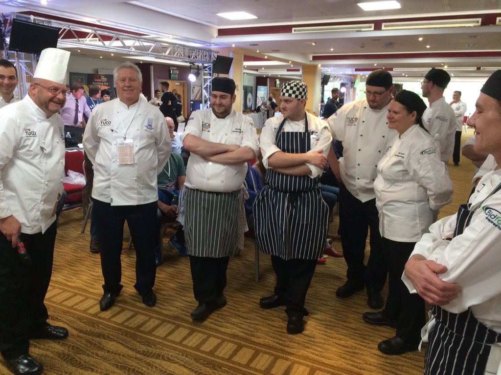 CllrGeoffWard's tweet image. Steve Love briefs #tucocomps teams #chefschallenge @TUCOltd, who is 2017 winner? @BrianTurnerChef @stephaniejmoon