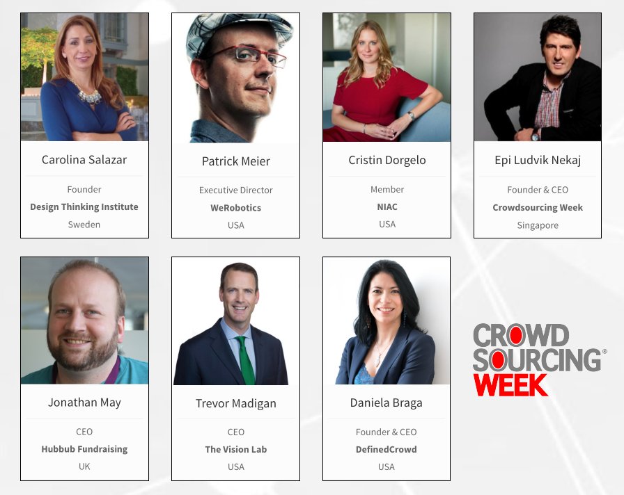 CrowdWeek's tweet photo. US & international speakers will gather at #CSWDC on June 15 to share how #crowdsourcing is shaping their industries https://t.co/wLxNwMndq0 https://t.co/VVNPMUvXJ9