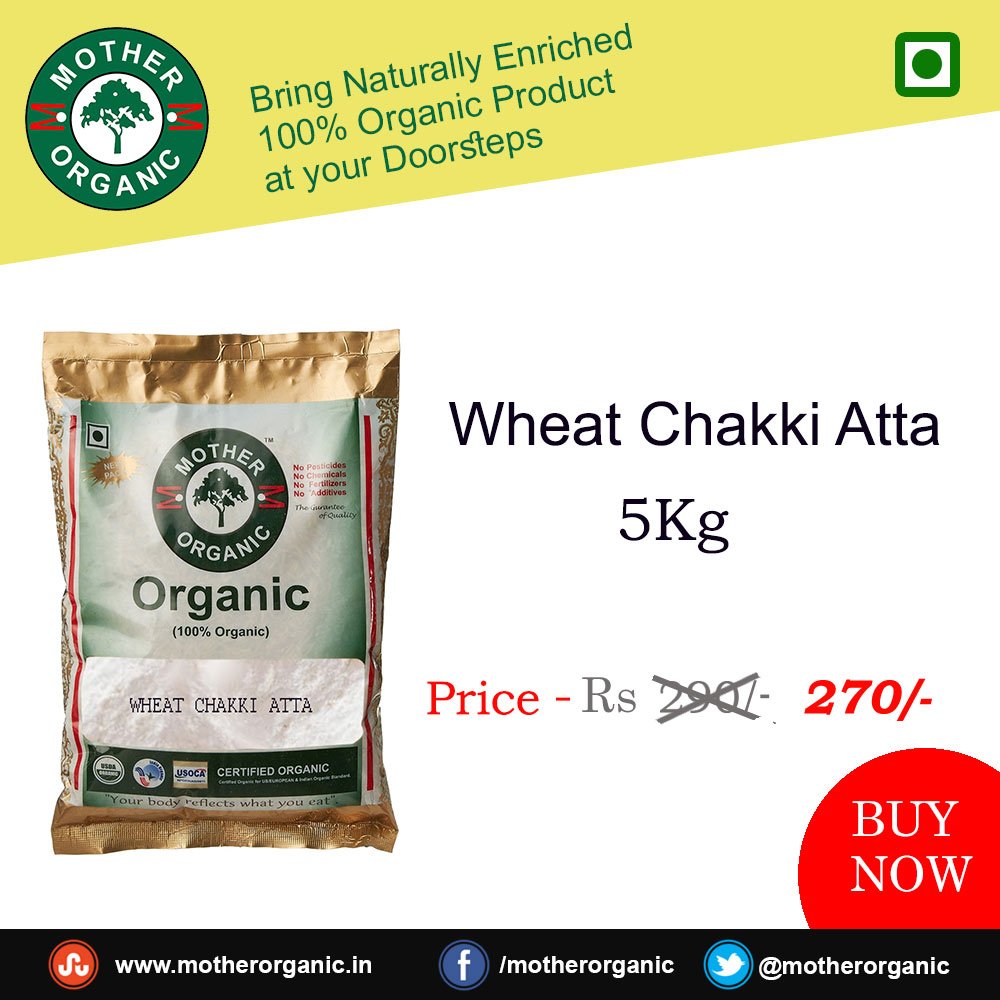 MotherOrganic's tweet photo. Mother Organic Wheat Chakki Atta (5 kg)
https://t.co/SsSKW6FC0V https://t.co/MyN2hK9jTh
