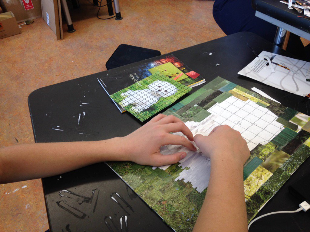 HMMeinen's tweet photo. #grade9art working on their #collage pieces #rvisionaries #RVIS_art @RVIS_bh https://t.co/jAnrdwbRSt