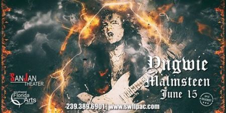 EvvntPro's tweet image. Yngwie Malmsteen, @swflpac,On 15th June, 2017 at 8:00 pm to 10:00 pm, go.evvnt.com/115982-0, #swflpac2017