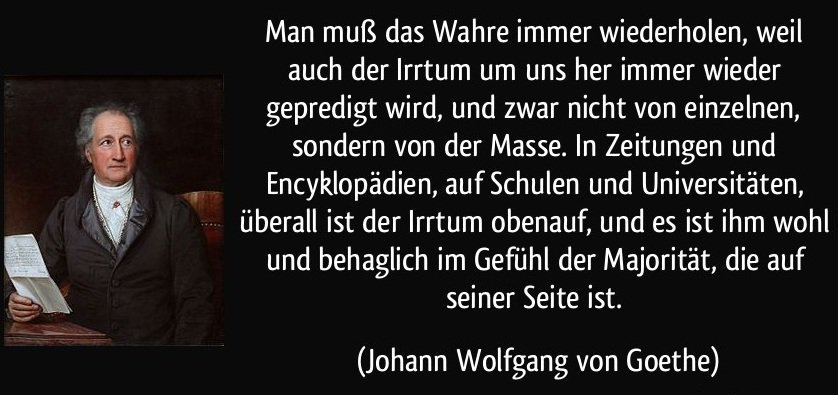 sitara695's tweet photo. @1001ptsDE die Mehrheit irrt sich sehr häufig, das wußte schon J. W. v. Goethe https://t.co/k9JAyeb0XZ