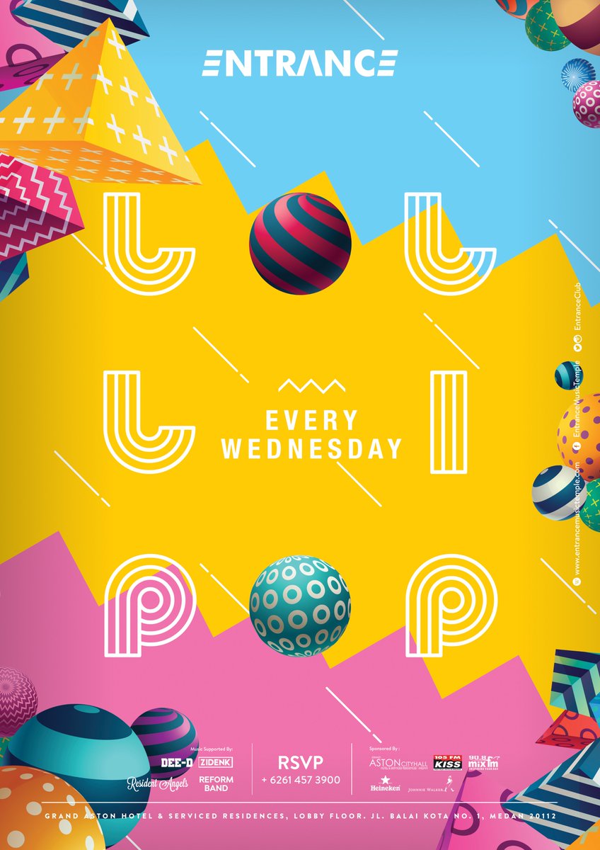 LOLLIPOP every Wednesday. RSVP : 0614573900 <a href="/105kissfmmedan/">105 KISS FM MEDAN</a>