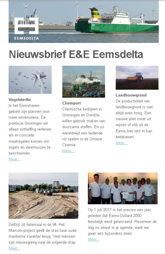 Nieuwsbrief E&amp;E is uit! Met nieuws over Marconi en wereldwijde ambitie voor Chemport. En slib! #Eems #Waddenzee
mailchi.mp/8c2fada832ff/q…