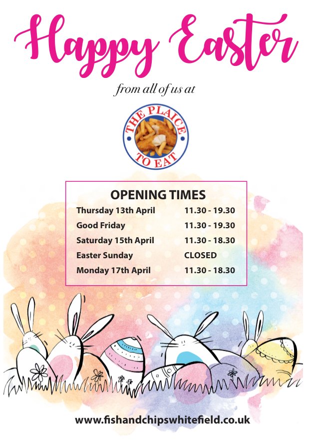 Paulstone1962's tweet photo. Our Easter Holiday opening Hours https://t.co/uqzWsFLkW8