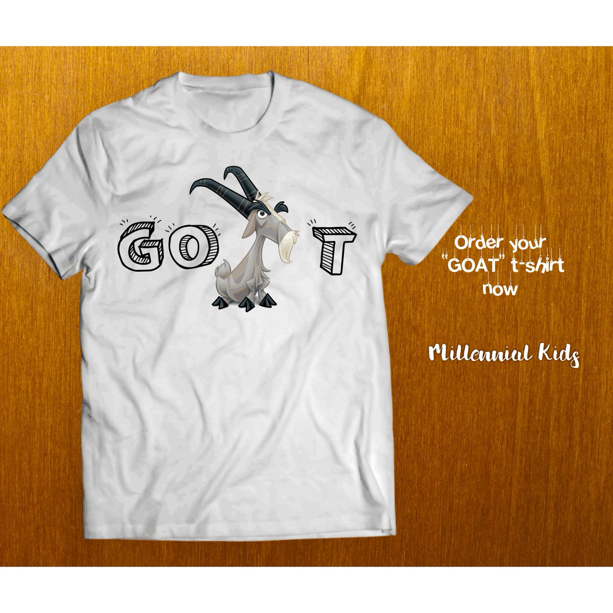 MillennialKids_'s tweet photo. Order your self a "GOAT"🔥 t-shirt at https://t.co/Rk5yItAmpI 
Be the the first in your crew to get this dope tee.
#fashion #tshirts #clothes https://t.co/46hDtXO4bK