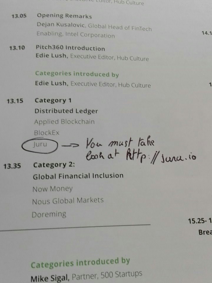 Orillia BVBA (@orillia_be) on Twitter photo Juru pitching on #identity at 13.15 in the greathall <a href="/GuildHall/">Guild Hall</a> <a href="/InnFin/">Innovate Finance</a> #IFGS2017 Juru pitching on #identity at 13.15 in the greathall <a href="/GuildHall/">Guild Hall</a> <a href="/InnFin/">Innovate Finance</a> #IFGS2017