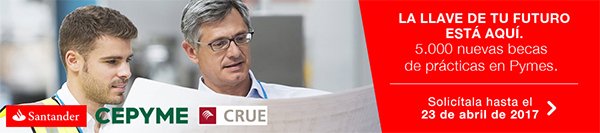 CepymeNews's tweet photo. Recuerda! Inscríbete y participa en el programa de #Becas Santander Cepyme Crue @Agora_Santander  https://t.co/pj4G9md4sL https://t.co/LjNlRnM6WG