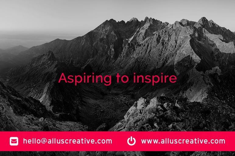 AllusCreative's tweet image. Our mission is simple. We aspire  to inspire #TuesdayMotivation #Aspiretogreatness #aspiretoinspire #design #marketing #bizitalk #BizHour