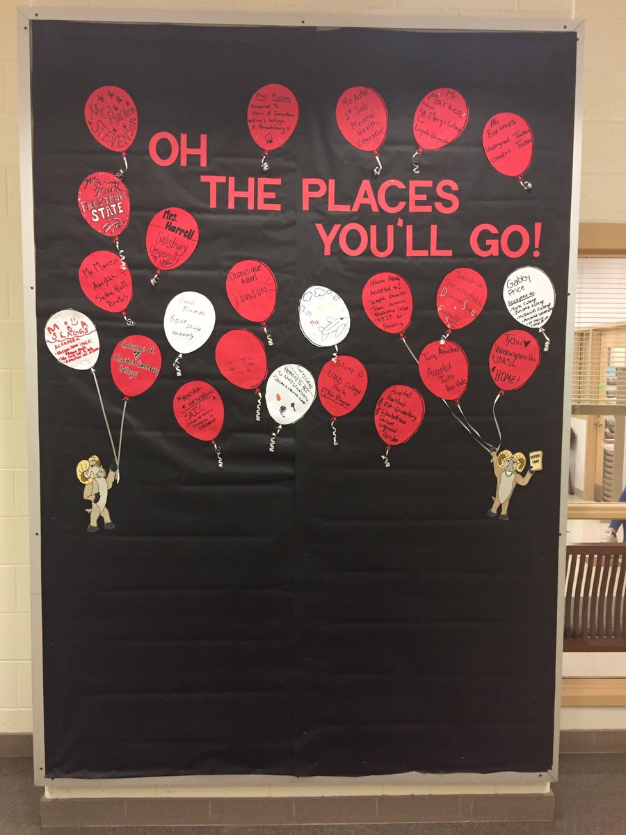 RAMSCounseling's tweet photo. Seniors! Come fill up our bulletin board with the places you'll be going next year! @edgewoodco17 See any counselor for a balloon 🎈👨🏼‍🎓👩🏽‍🎓 https://t.co/qwDy9qllnE