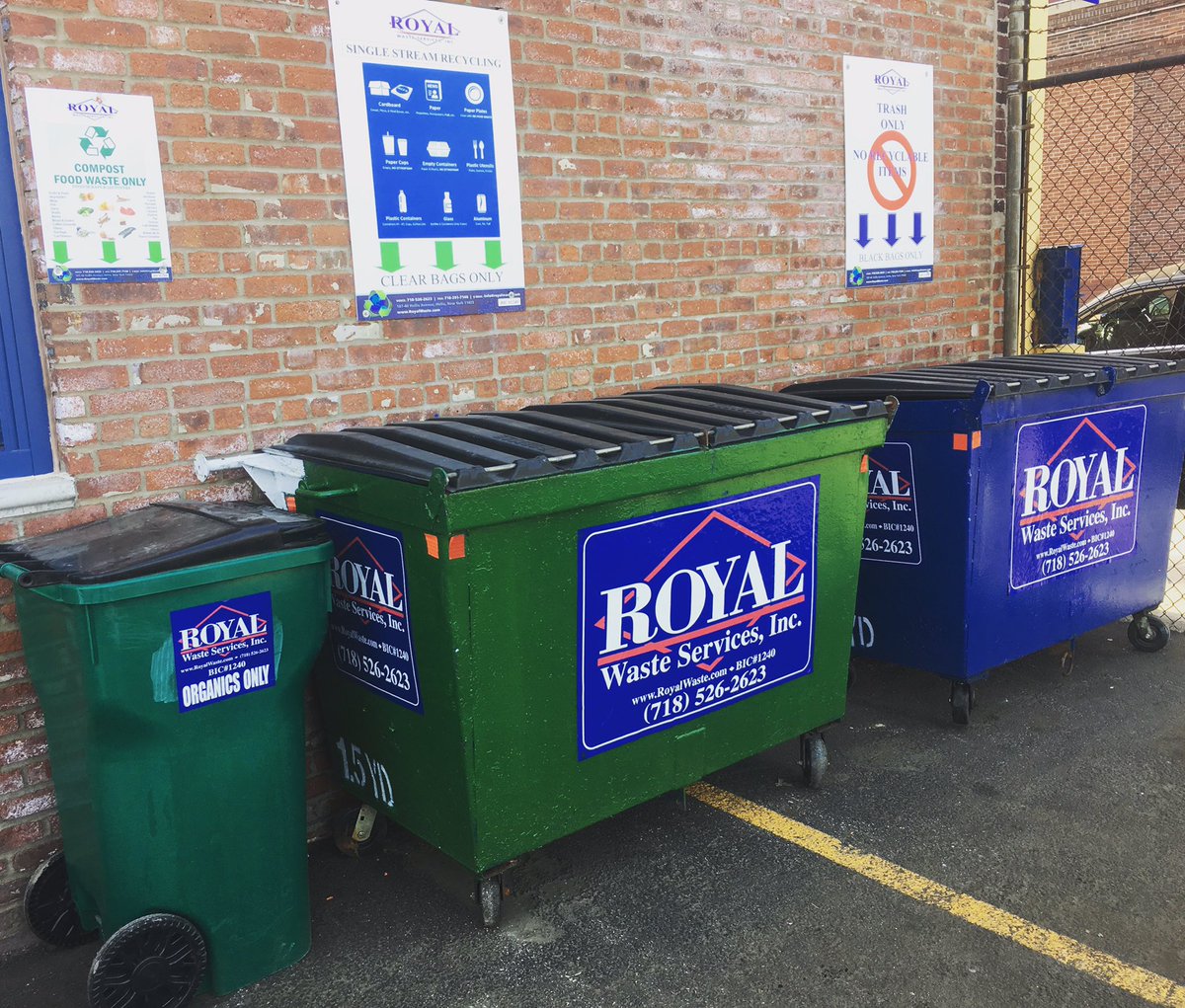 A dedication to separation! Call Royal today for all your service needs #composting #recycling #zerowaste #nyc #sustainability