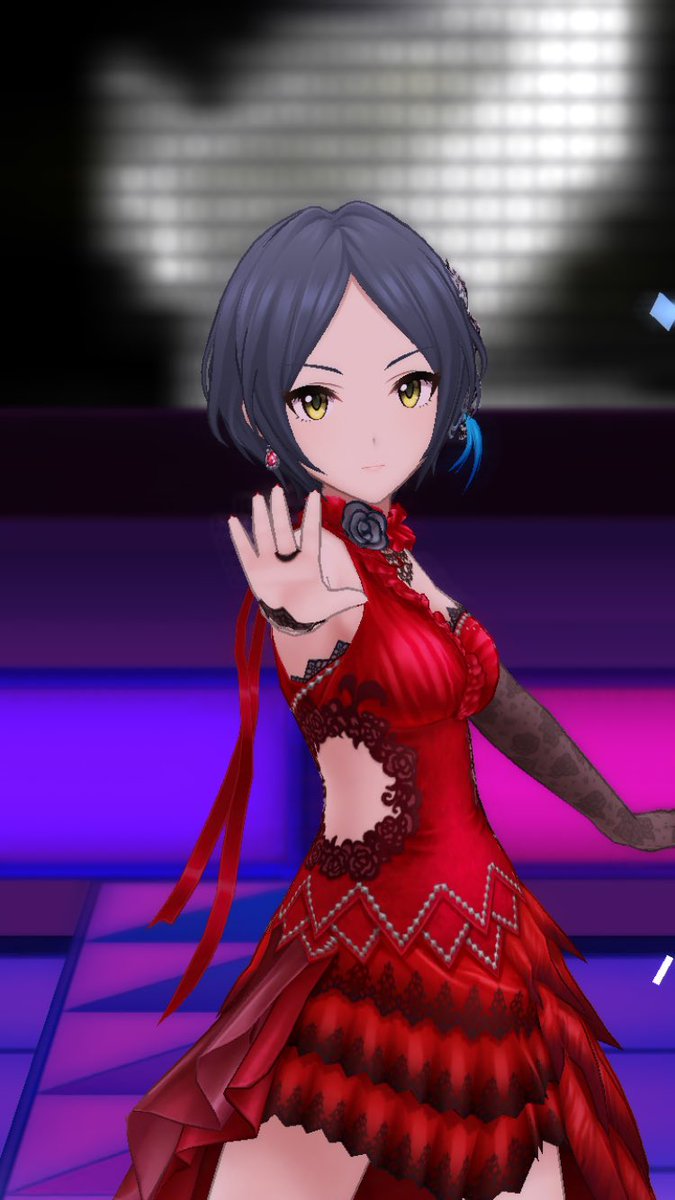 羽異 うい らすらすもにもに 華蕾夢ミル狂詩曲 魂ノ導 速水奏 デレステスクショ部 第6回シンデレラガール総選挙 限定衣装で 赤ドレスでもかわかっこいいぞ