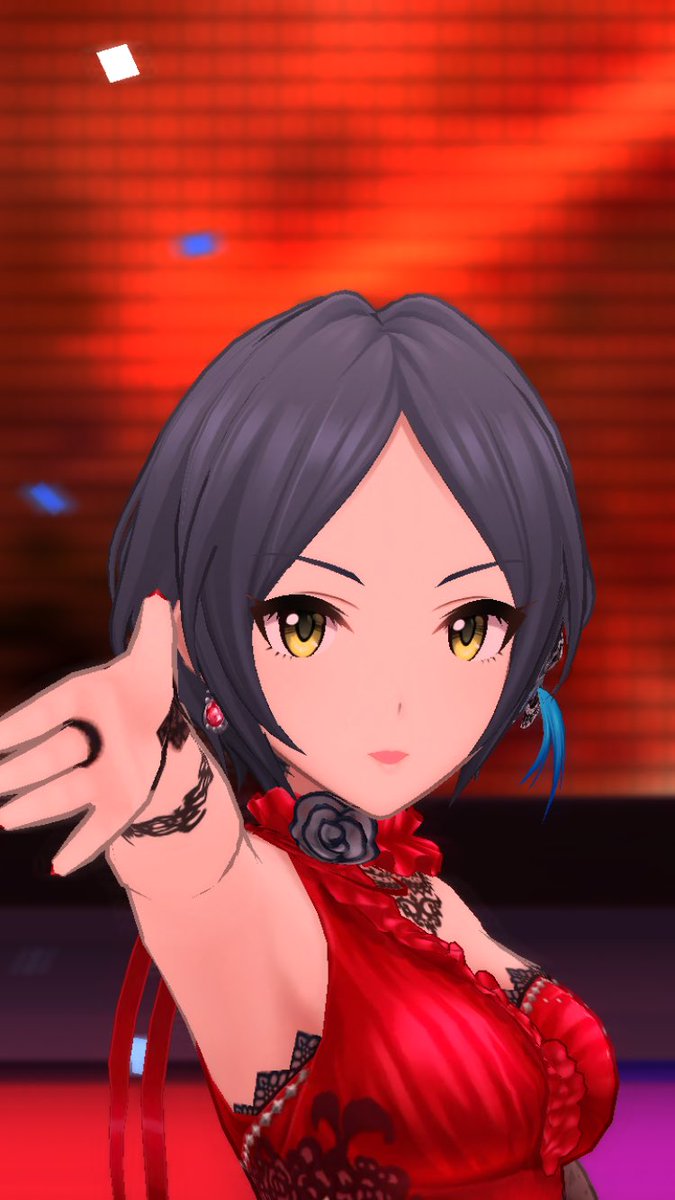 羽異 うい らすらすもにもに 華蕾夢ミル狂詩曲 魂ノ導 速水奏 デレステスクショ部 第6回シンデレラガール総選挙 限定衣装で 赤ドレスでもかわかっこいいぞ