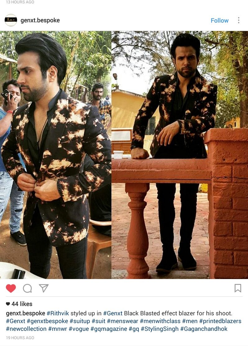 AshvikRithAsha's tweet image. @genxt.bespoke - #Rithvik styled up in #Genxt Black Blasted effect blazer for his shoot #menswear #menwithclassr instagram.com/p/BSt2ZCdD4S8/