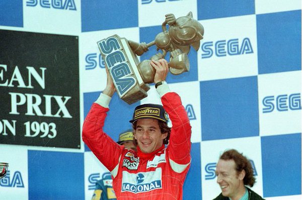 GPD on Twitter: &quot;11th April 1993. European Grand Prix. Donington. Before  being given the real trophy, Senna was presented with this Sonic the  Hedgehog one..… https://t.co/DtaZnzGQ3J&quot;