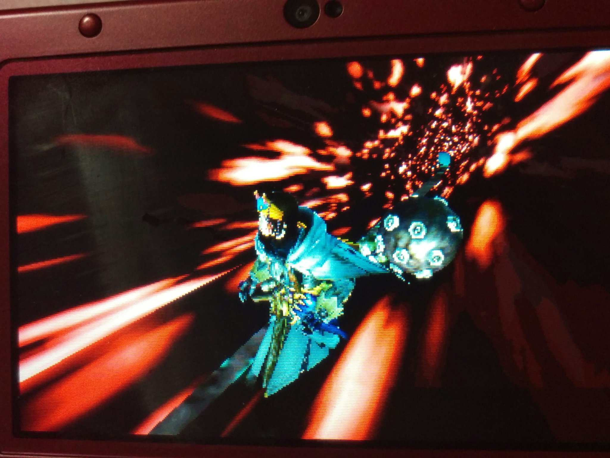 ジョニー D オストガロアの龍ビームをいなそうとして失敗した瞬間にクリアした画面の図 Mhxx オストガロア ジョニー D オストガロアの龍ビームをいなそうとして失敗した瞬間にクリアした画面の図 Mhxx オストガロア